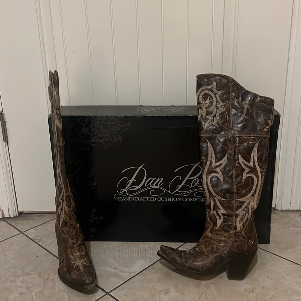Tall Dan Post boots.